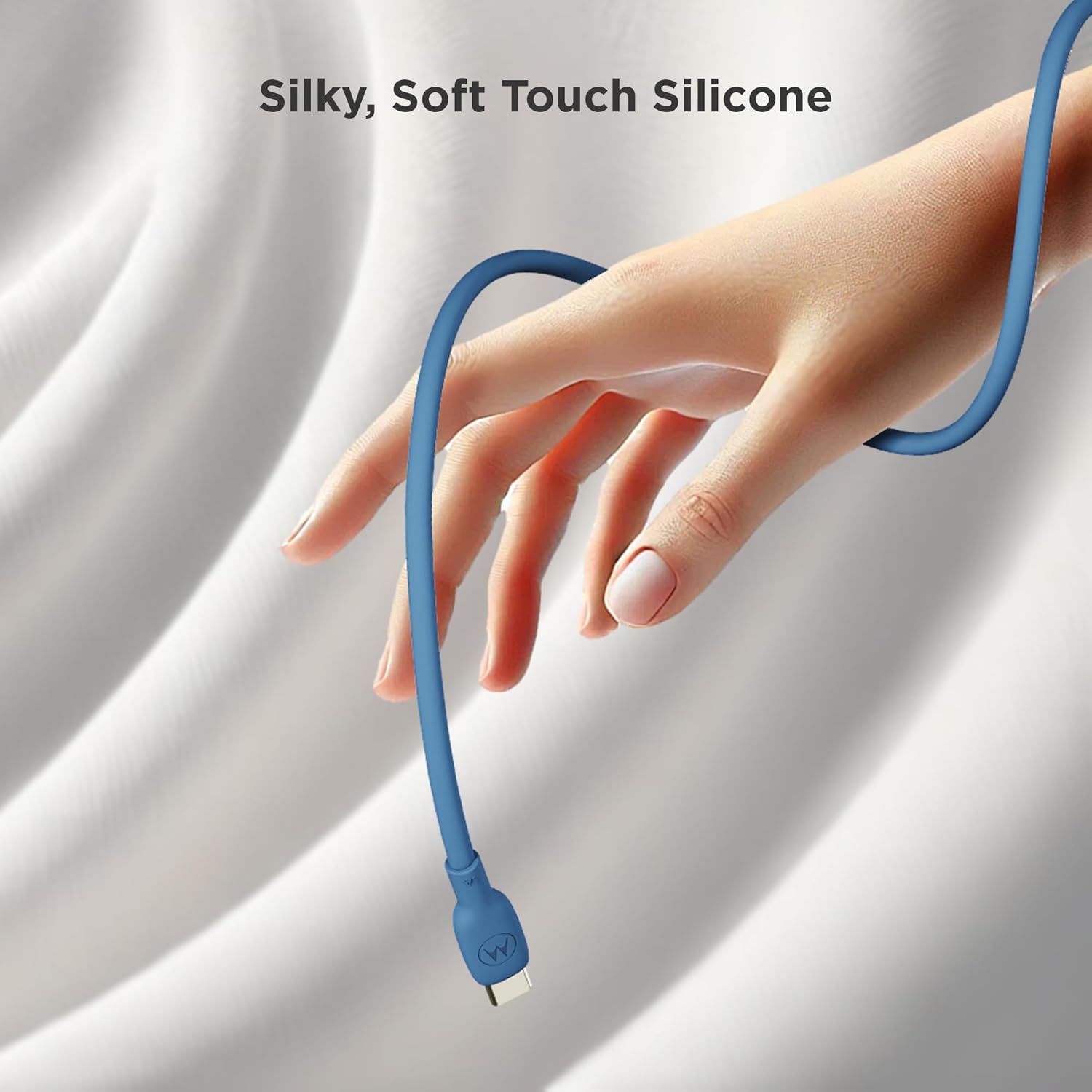 TRAHOOTurboPower Silicone 5A Blue USBC to C Cable 100W, 40k bends