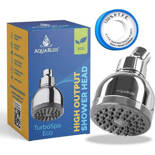 TRAHOOTurboSpa ECO 3 Inch High Pressure Shower Head w/Flow Restrictor