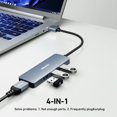 TRAHOOUSB 3.0 Hub, 4 Ports USB A Splitter UltraSlim USB Expander for
