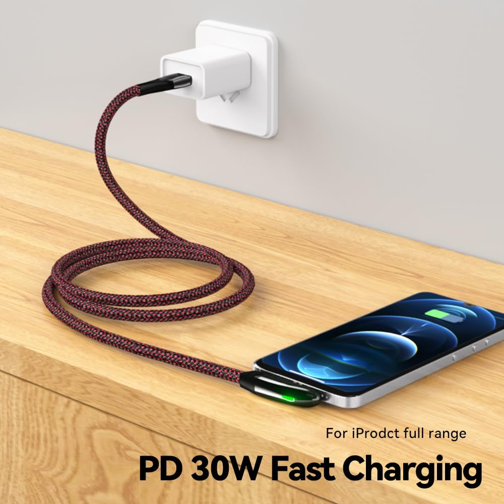 TRAHOOUSB C Cable 6.6ft PD65W USB C to Type USBC Cable Nylon