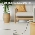 TRAHOOUSB C Extension Cable 6.6ft, USB TypeC 3.1 Extender Cord 100W