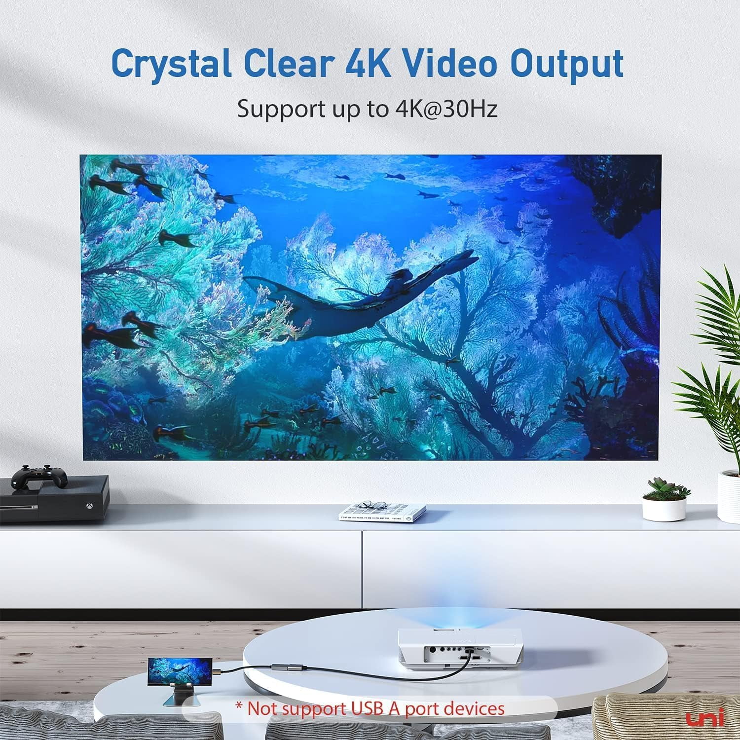 TRAHOOUSB C to HDMI Adapter 4K, High Speed HDMI to USBC Adapter, Type