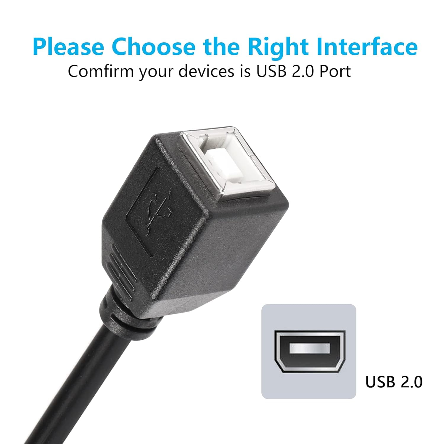 TRAHOOUSB C Printer Cable, USB C to USB B Printer Cable, USB B 2.0