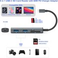 TRAHOOUSB C SD Card Reader,5 in 1 SD/Micro SD Card Adapter with Dual