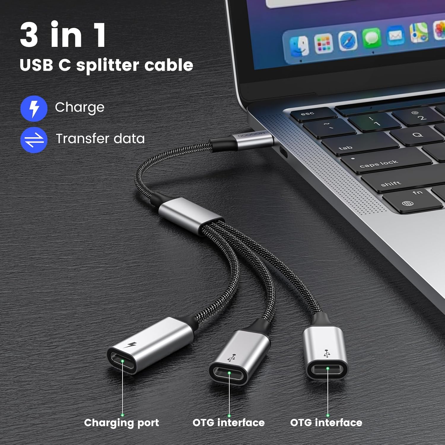 Adattatore USB C Femmina-Femmina 2 Pezzi – Ricarica 240W E 80Gbps Per Thunderbolt 5, IPhone, MacBook E Tablet