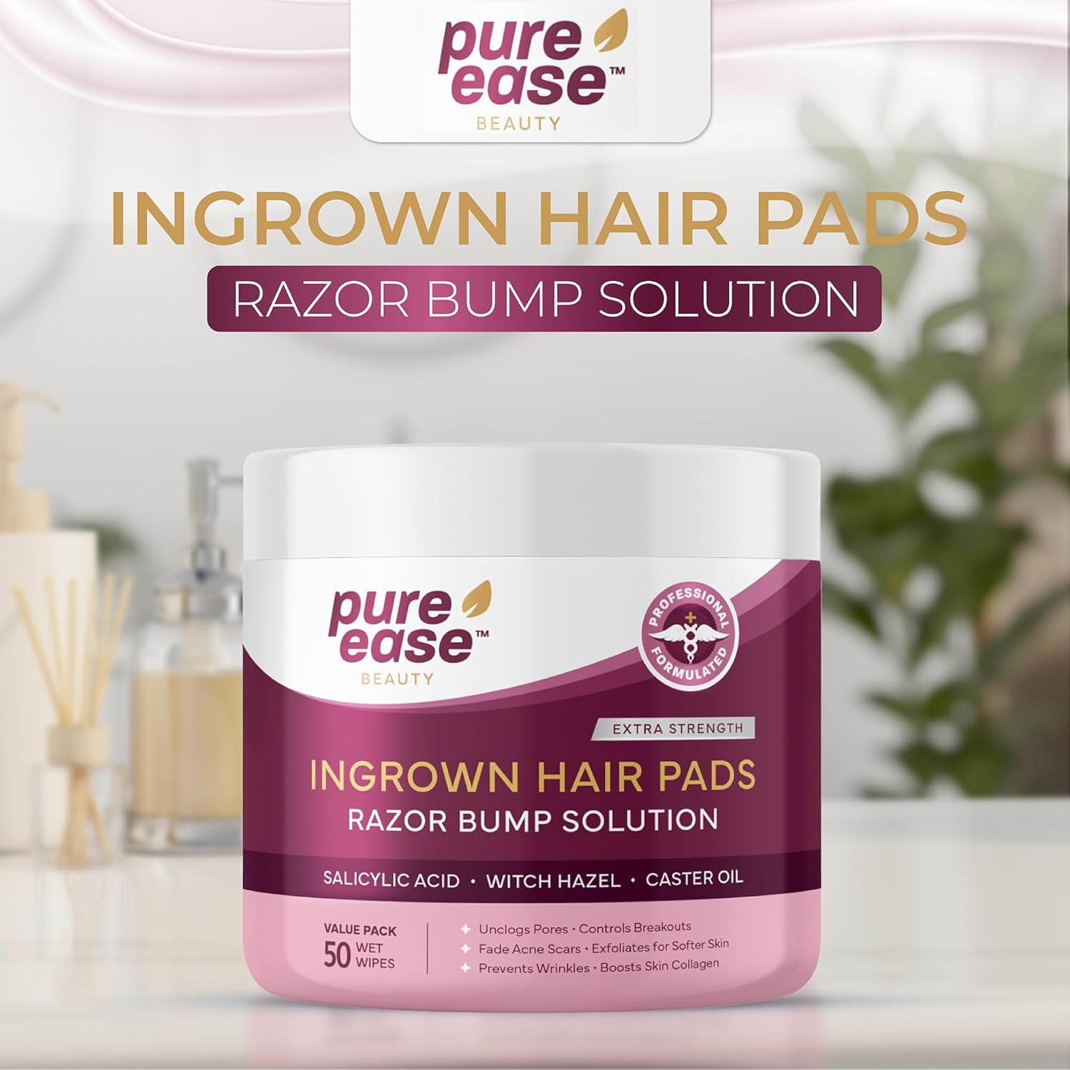 TRAHOO-Ultimate Ingrown Hair Treatment Pads - Exfoliating bikini Razor