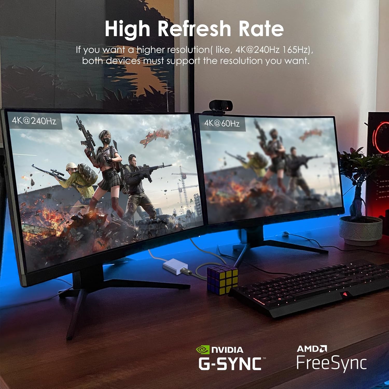 TRAHOOVESA Certified 8K USB C to DisplayPort 1.4 Cable 3.3 ft, Support