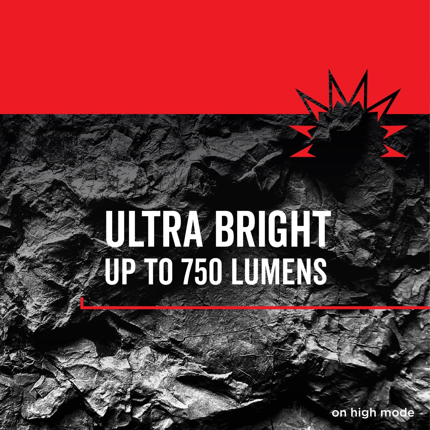 TRAHOO-Virtually Indestructible LED Spotlight, 750 Lumen Waterproof Spot Flashlight
