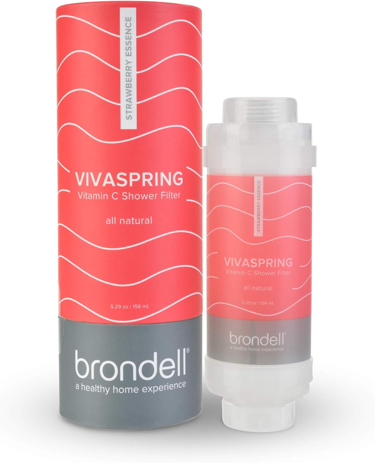 TRAHOOVivaSpring Vitamin C Shower Filter, Strawberry Essence Scent