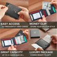 thumbnail image 1 of TRAHOO-Wallet for Men Mens Wallet with Money Clip RFID Slim Minimalist PHOENIX, 1 of 2