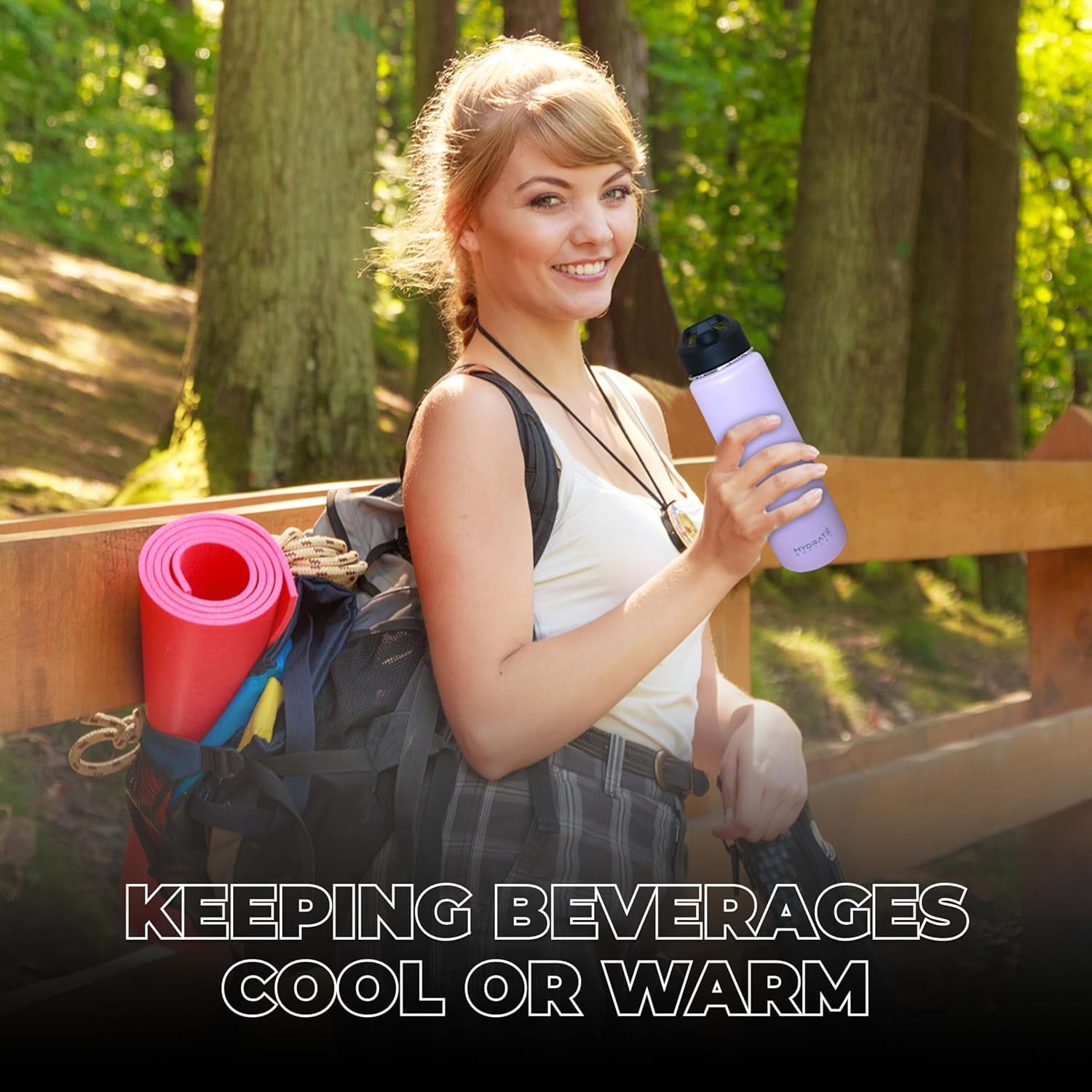 TRAHOOWater Bottle Insulated Stainless Steel Water Bottles