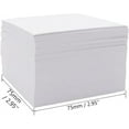 TRAHOOWhite Blank Notes Cube 3x3 Inch Office Paper Memo Sheets Non