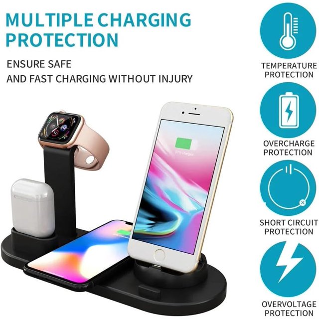 TRAHOOWireless Charging Station for Multiple Devices of Apple, Samsung