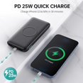 TRAHOOWireless Portable Charger Power Bank,13800mAh 15W Fast Wireless