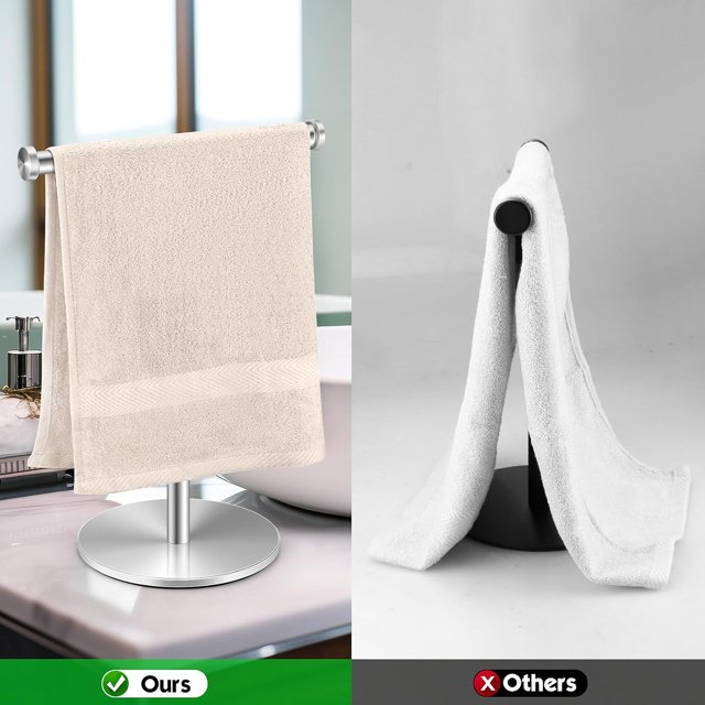 TRAHOOand Towel Holder, Stainless Steel Bathroom Towel Racks