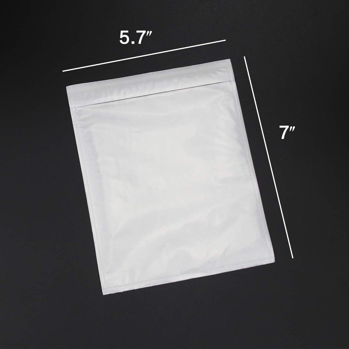 TRAHOO-cen Clear Adhesive Top Loading Packing List 6”x 7