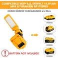 TRAHOOfor Dewalt 20v Led Work Light, 12W 1000LM Cordless Handheld
