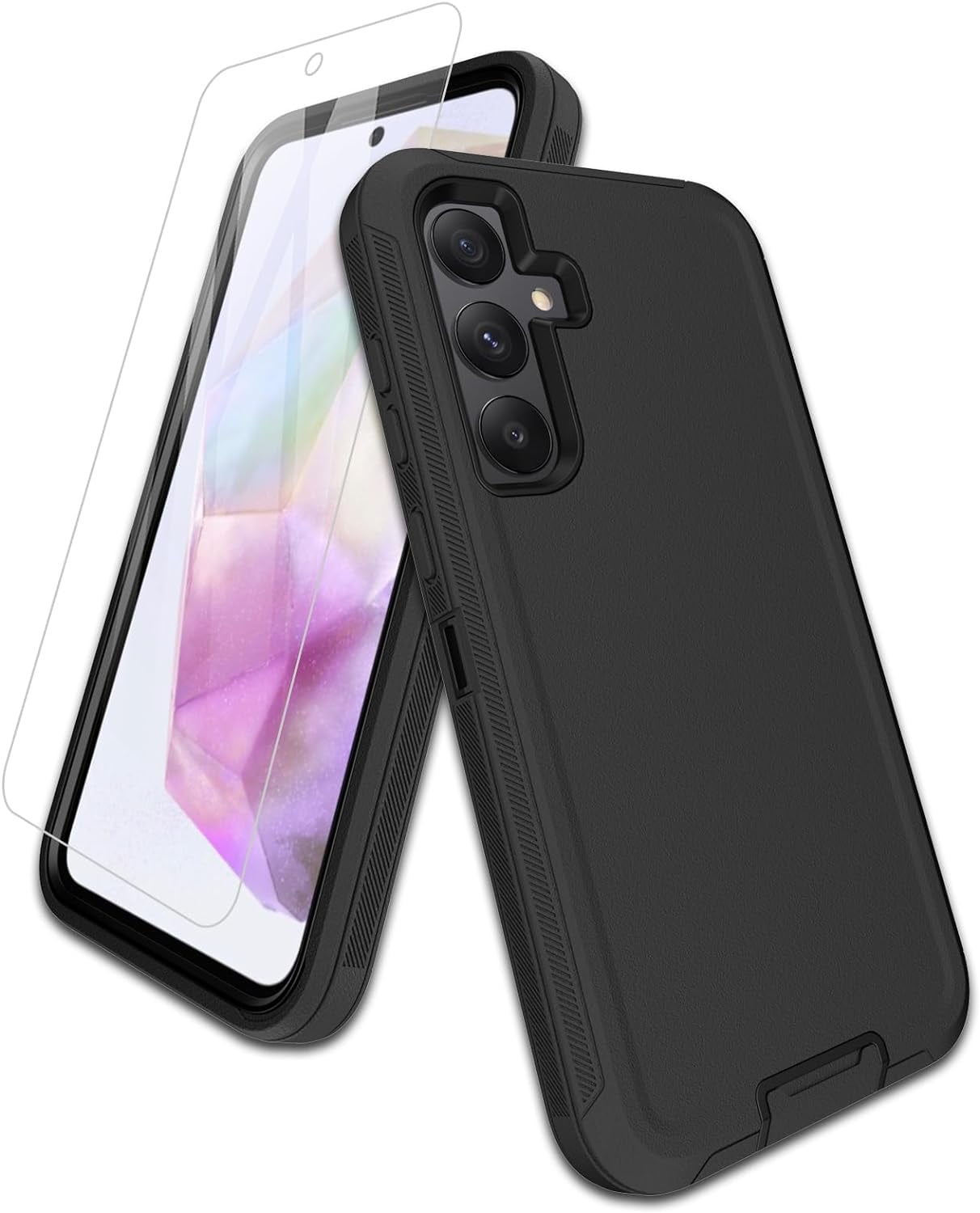 TRAHOOfor Samsung Galaxy A355G Case, with Screen Protector, Port Protection, FullBody Non