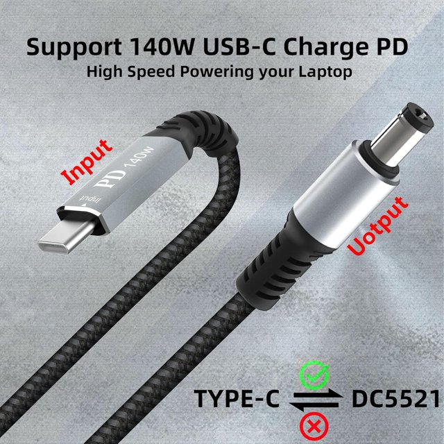 TRAHOOfor Starlink Mini Cable 6.6FT Starlink Mini USB C to DC Power
