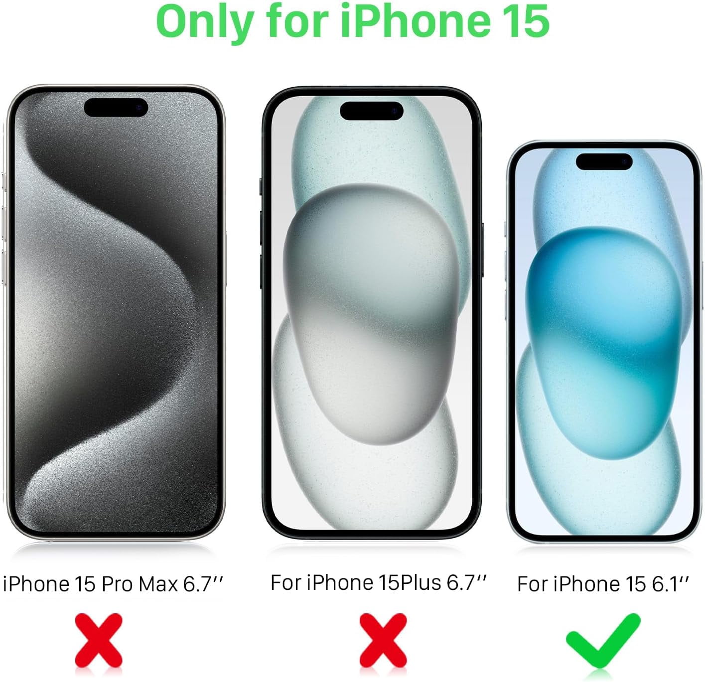 TRAHOOfor iPhone 15 Battery Case, 6800mAh Charging Case Ultra Slim