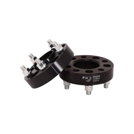 FX Wheels W545005B Wheel Spacer Black Aluminum 6061-T6 Set Of 2
