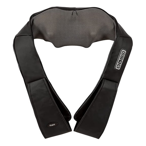 TRAKK Deep Tissue Electric Heated Neck & Back Kneading Massage Pillow