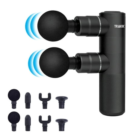 TRAKK Double Head Deep Tissue Percussion Muscle Massage Gun