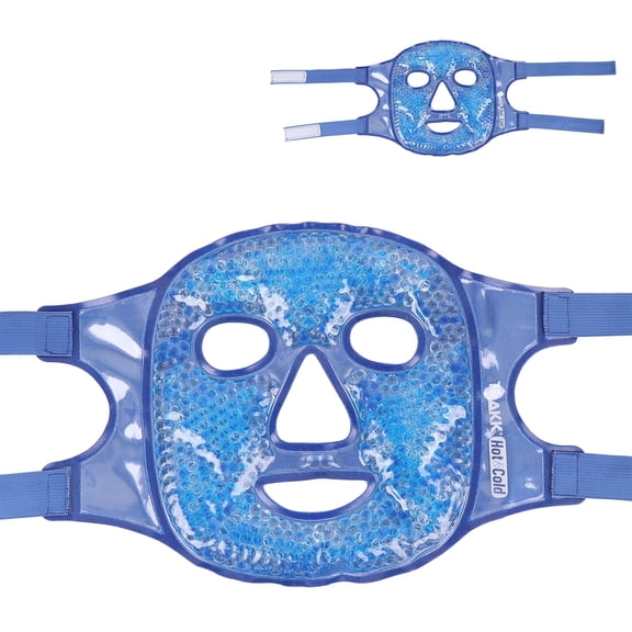 TRAKK Hot & Cold Therapy Gel Face Mask  Spa-Style Reusable Facial Wrap for Relaxation, Puffiness