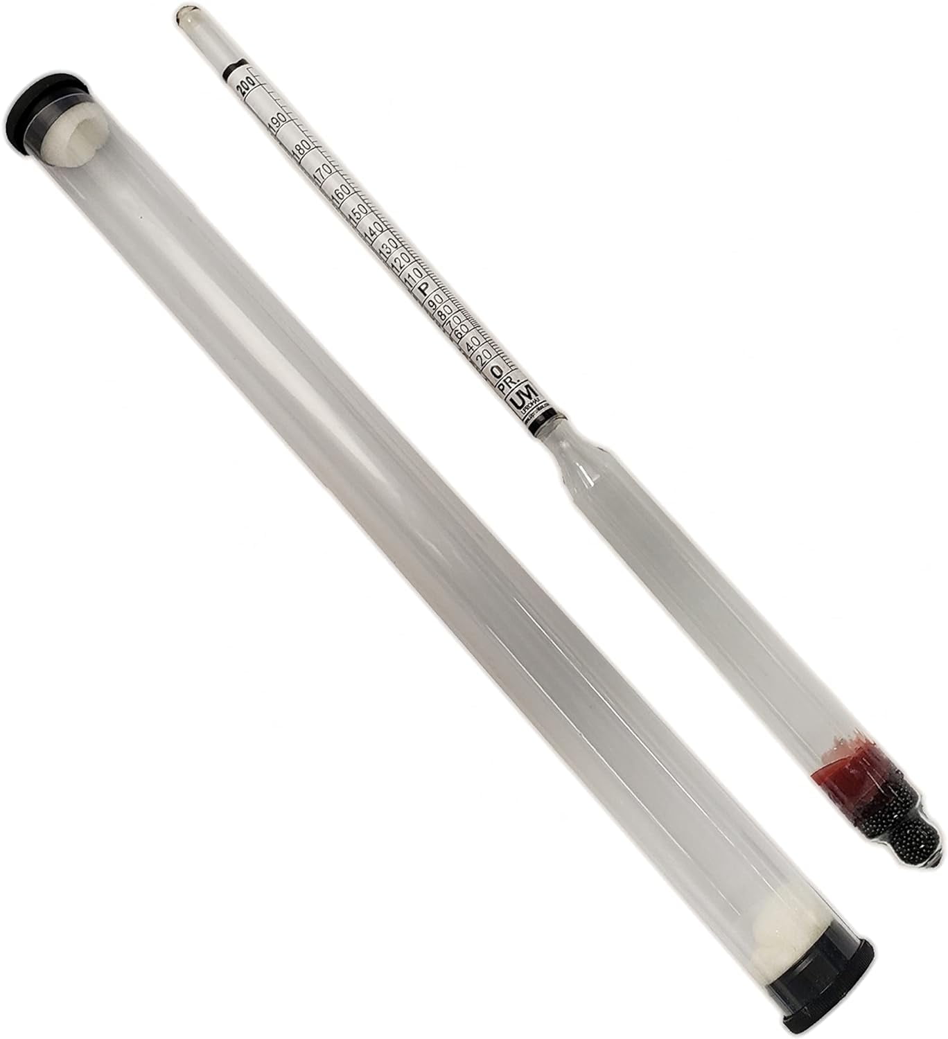 TRALLE Hydrometer Alcohol Meter Distilling Test Spirit Scale 0200