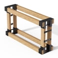 thumbnail image 1 of TRAMULL Outdoor Firewood Log Rack Bracket Kit, Fireplace Wood Storage Holder - Adjustable to Any Length (4-Bracket Kit), 1 of 9