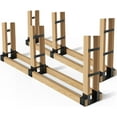 thumbnail image 1 of TRAMULL Adjustable Outdoor Firewood Rack Bracket Kit, 1 of 7