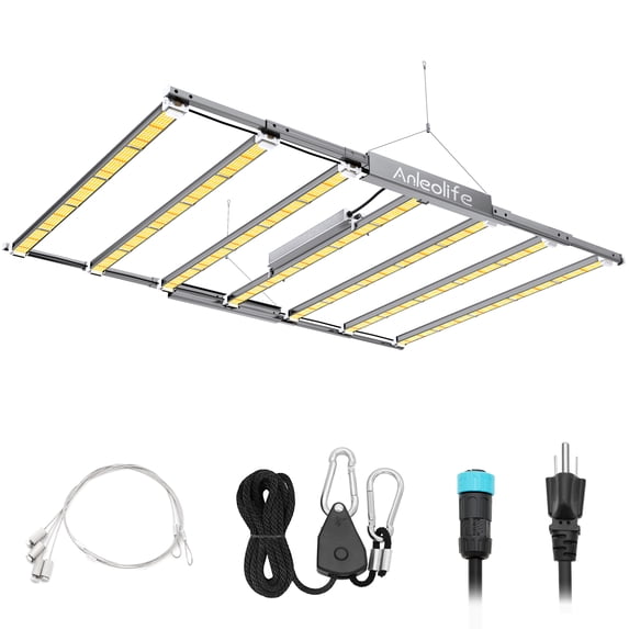 TRAMULL Stretchable 1000W LED Hydroponic Garden Grow Light/ Grow light for Plant 7x5ft Coverage with 2604Pcs LEDs ( Grey)