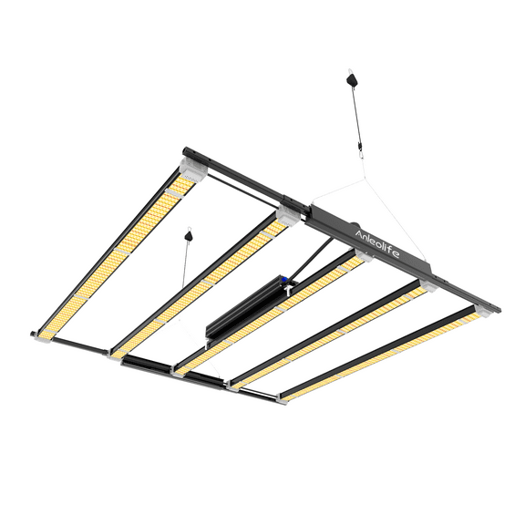 TRAMULL Stretchable LED Grow Lights with Samsung LM301H EVO Diodes 730W Full Spectrum Dimmable Daisy Chain 5x5ft Coverage Bar Style Commercial Growing Lamp for Greenhouses Plants