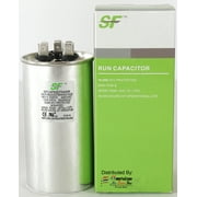 TRANE SF Dual Run Capacitor - 60 + 7.5 MFD F (MicroFarad) 370/440 Volts - (Pack of 1)- Dual Run Capacitor (Round) - for AC Motors, Fans or AC Compressors (Replaces other Brands Capacitors)