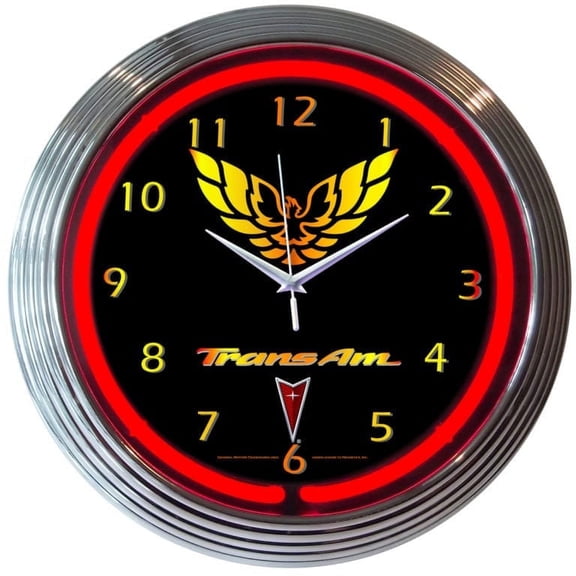 TRANS AM NEON CLOCK 8TRANS