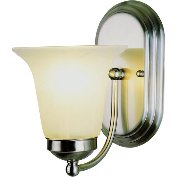TRANS GLOBE Imports 3501 BN Traditional One Light Wall Sconce from Rusty Collection in Pewter, Nickel, Silver Finish,
