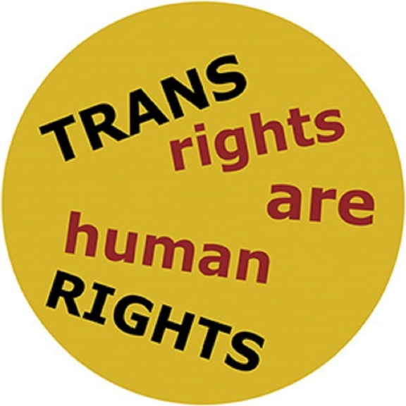 TRANS RIGHTS - LGBTQ Original Artwork STICKER, Extra Durable DECAL, 4" x 4"