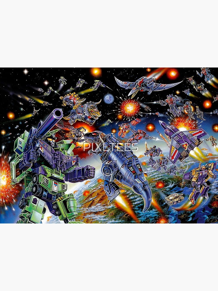 TRANSFORMERS G1 JAPANESE BOX BATTLE Poster Framedunframed