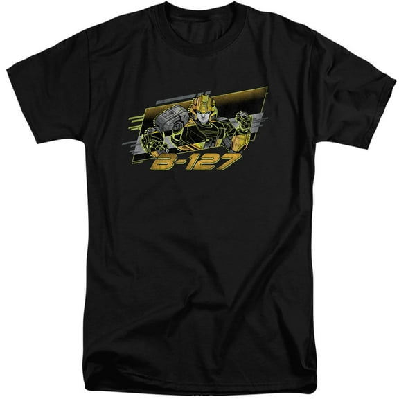 TRANSFORMERS ONE B127 Neon Unisex Adult Tall T Shirt (X-Large) Black