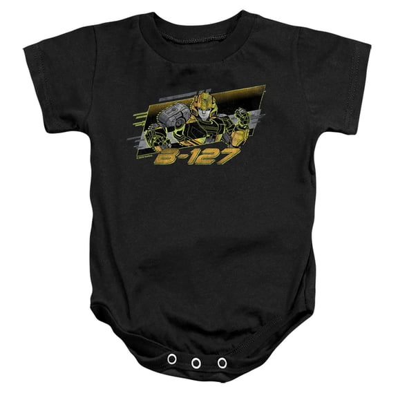 TRANSFORMERS ONE B127 Neon Unisex Infant Snap Suit for Baby, Black, Small