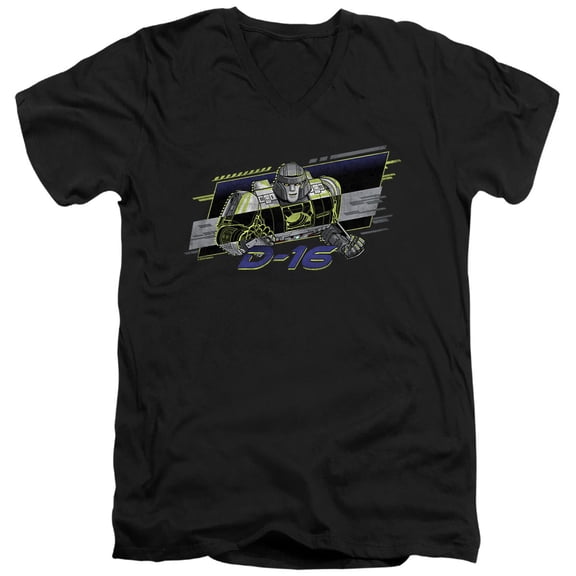 TRANSFORMERS ONE D-16 Neon Unisex Adult V-Neck T Shirt (Large) Black