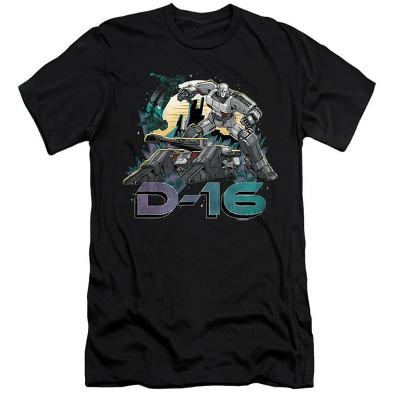 TRANSFORMERS ONE D-16 Retro Unisex Adult Canvas Brand T Shirt, Black, X-Large