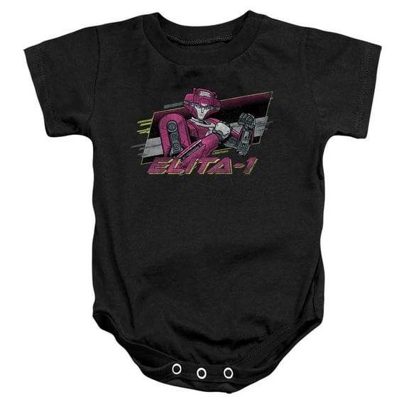 TRANSFORMERS ONE Elita 1 Neon Unisex Infant Snap Suit for Baby, Black, Large