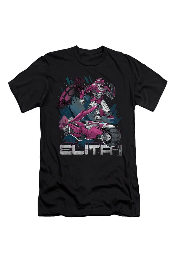ONE Elita 1 Retro Unisex Adult Canvas Brand T Shirt, Black, X-Large