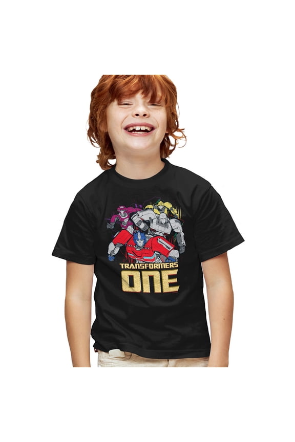 ONE Group Logo Kids T Shirt for Youth Boys and Girls, Black, Medium