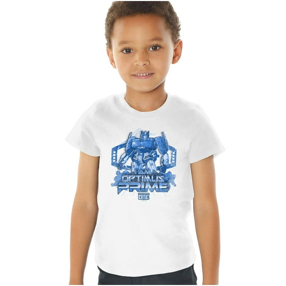 TRANSFORMERS ONE I Am Optimus Prime Kids T Shirt (3) for Toddler Boys and Girls, White