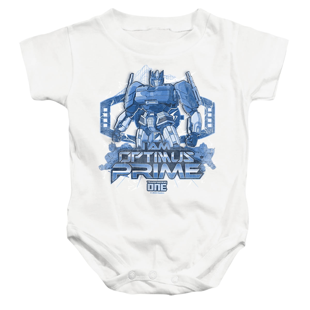 TRANSFORMERS ONE I Am Optimus Prime Unisex Infant Snap Suit for Baby White Large Walmart Business Supplies