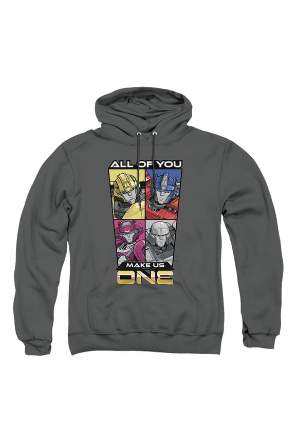 ONE One Comic Adult Pull-Over Hoodie, Charcoal, 3X-Large