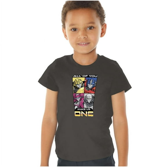 TRANSFORMERS ONE One Comic Kids T Shirt (4) for Toddler Boys and Girls, Charcoal