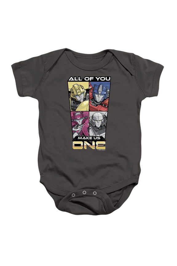 ONE One Comic Unisex Infant Snap Suit for Baby, Charcoal, Large